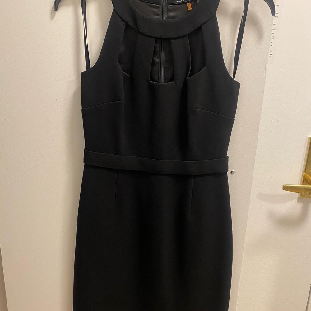 Elie Tahari Black Cutout Dress